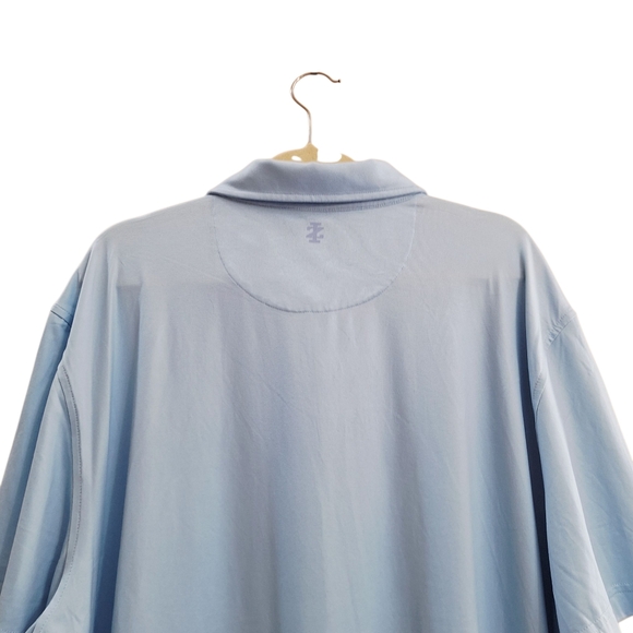 IZOD Men's XXL Golf Polo Blue Stretch‎ Shirt - Picture 6 of 8
